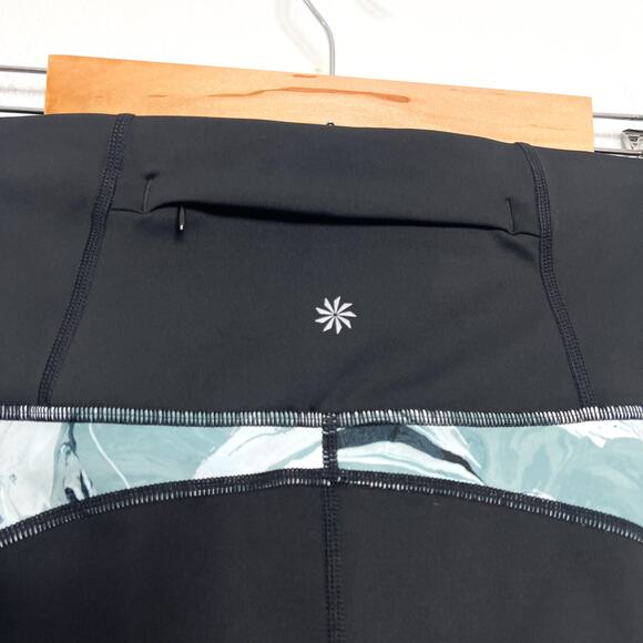 Athleta Black Marble Precision 7/8 Tight High Rise Size Medium - Picture 7 of 9
